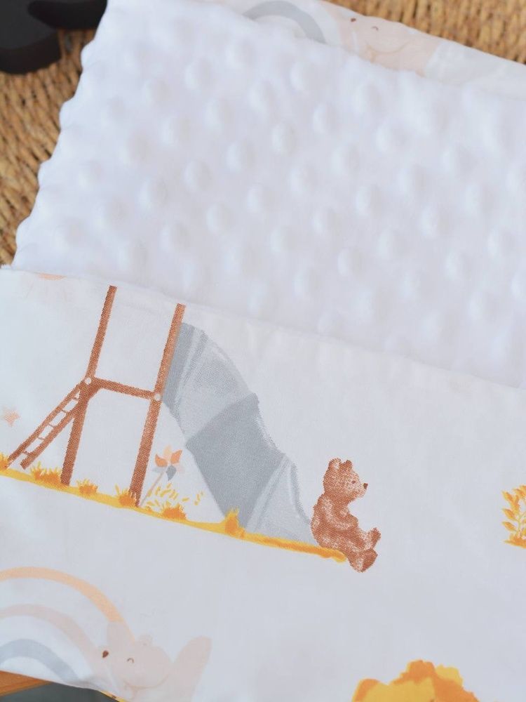 Плед плюш+бавовна 100х80 7320 фото