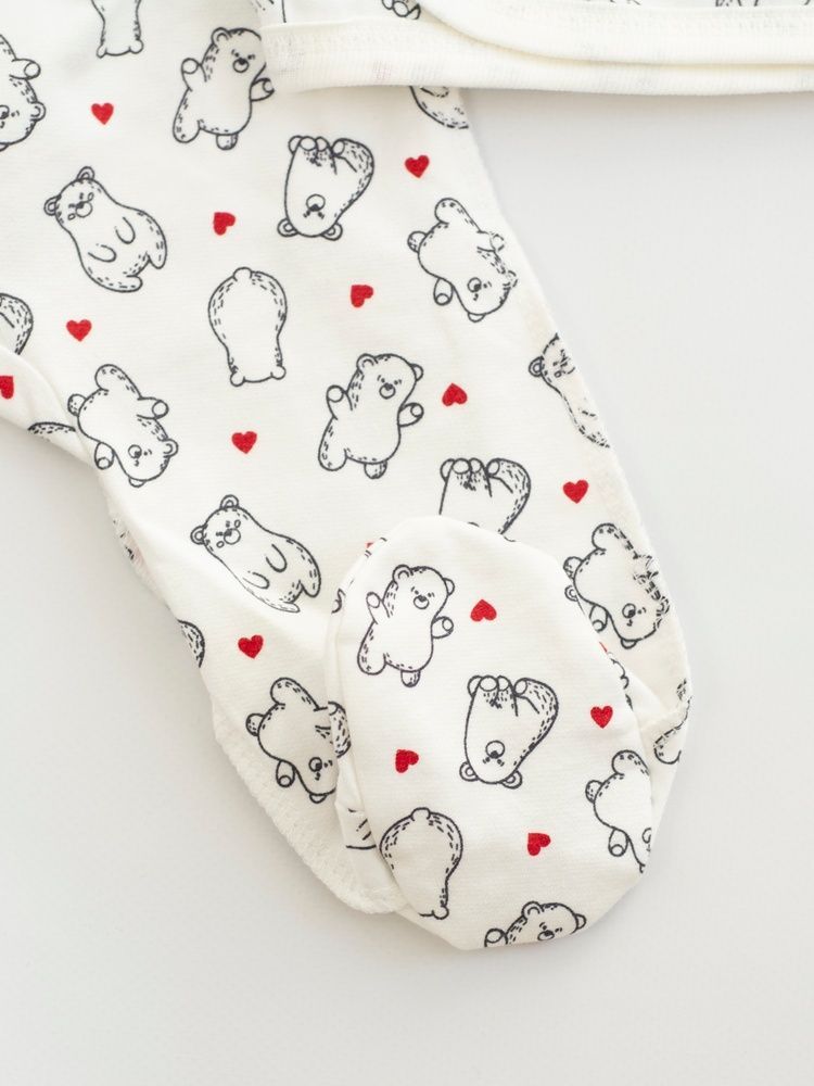 Теплий комплект 3-ка (розпашонка+повзунки+шапочка) 800115 фото