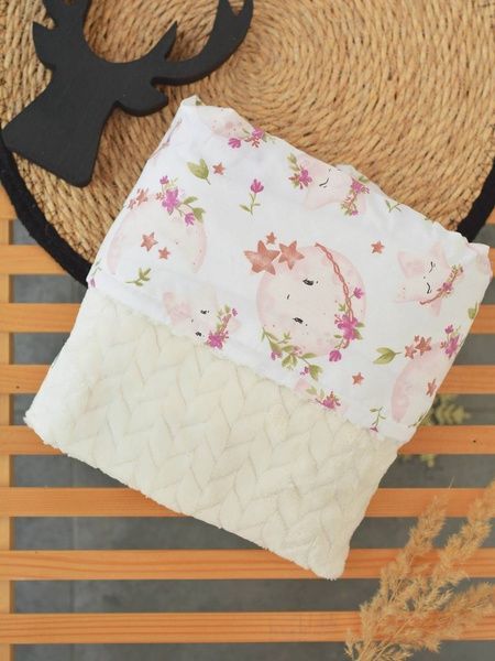 Плед плюш+бавовна 100х80 7274 фото