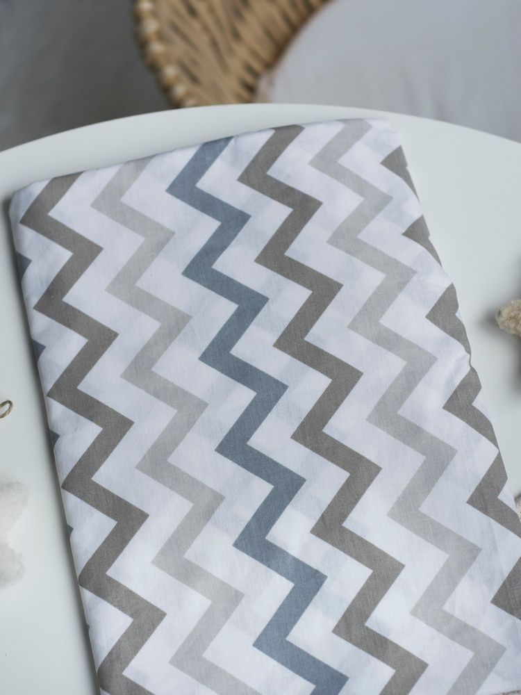 Хлопковая простыня на резинке для детской кроватки 120&times;60 20167 фото